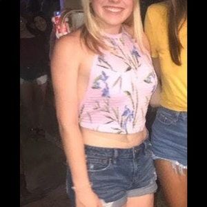 Urban Outfitters Lavender floral halter